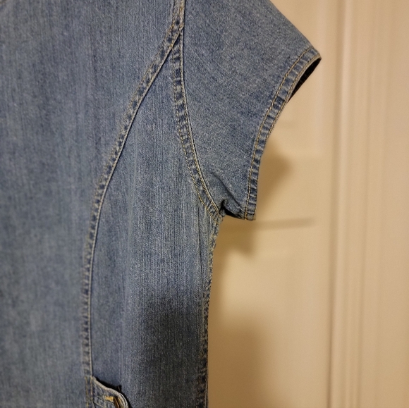 LizWear Denim Button-Down Dress Size Medium EUC - Picture 6 of 6